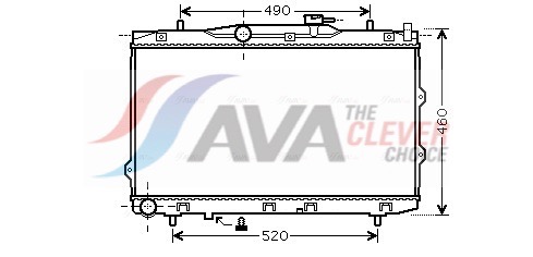 Radiator, engine cooling - KAA2074 AVA QUALITY COOLING
