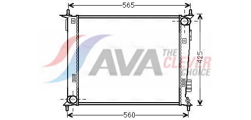 Radiator, engine cooling - KAA2143 AVA QUALITY COOLING