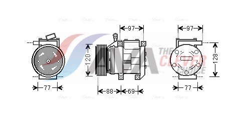 Compressor, air conditioning - KAAK117 AVA QUALITY COOLING