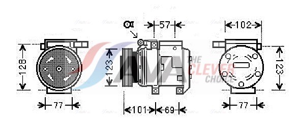Compressor, air conditioning - KAAK146 AVA QUALITY COOLING