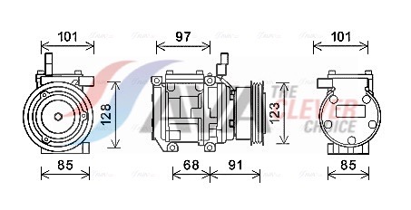 Compressore, Climatizzatore - KAAK208 AVA QUALITY COOLING