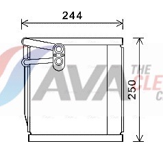 Evaporator, air conditioning - KAV199 AVA QUALITY COOLING