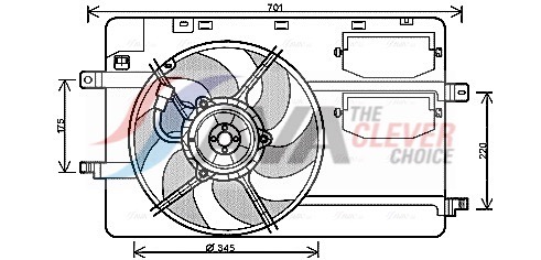 Ventola, Raffreddamento motore - MC7506 AVA QUALITY COOLING
