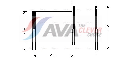 Radiatore, Raffreddamento motore - MCA2002 AVA QUALITY COOLING