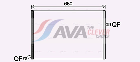 Radiator, engine cooling - MS2712 AVA QUALITY COOLING