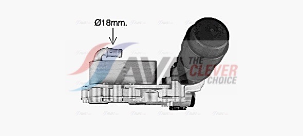Oil Cooler, engine oil - MS3741H AVA QUALITY COOLING