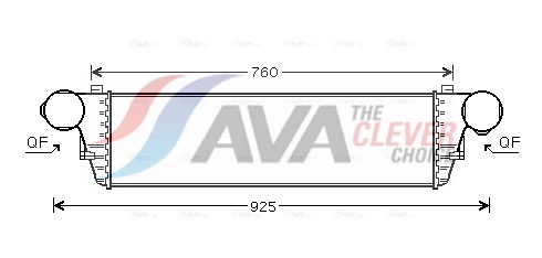 Intercooler - MS4380 AVA QUALITY COOLING
