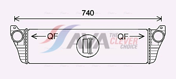 Intercooler, charger - MS4690 AVA QUALITY COOLING