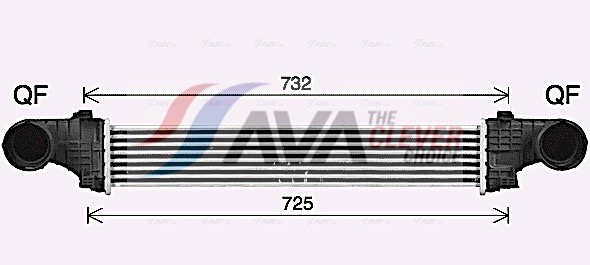 Intercooler - MS4726 AVA QUALITY COOLING