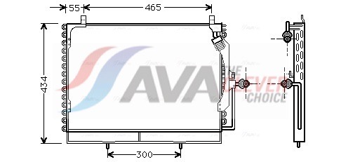 Condenser, air conditioning - MS5161 AVA QUALITY COOLING