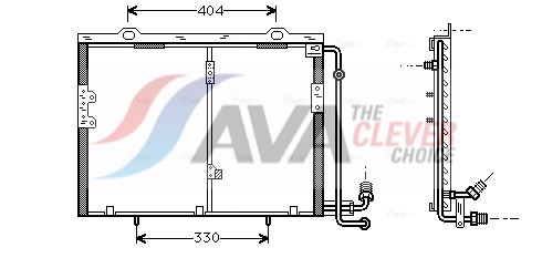 Condenser, air conditioning - MS5290 AVA QUALITY COOLING