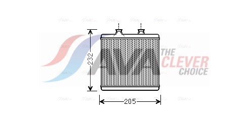 Heat Exchanger, interior heating - MS6472 AVA QUALITY COOLING