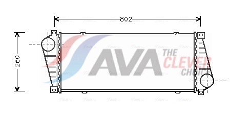 Ladeluftkühler - MSA4217 AVA QUALITY COOLING