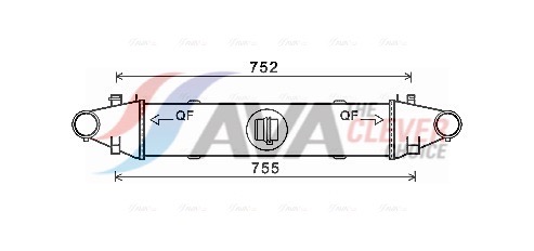 Intercooler - MSA4556 AVA QUALITY COOLING