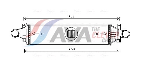 Intercooler, charger - MSA4659 AVA QUALITY COOLING