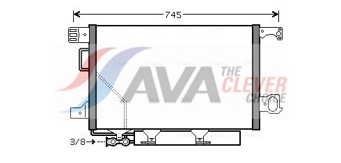 Condenser, air conditioning - MSA5435D AVA QUALITY COOLING