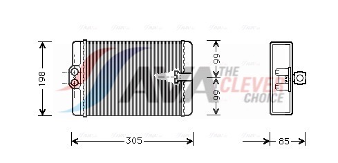 Heat Exchanger, interior heating - MSA6250 AVA QUALITY COOLING