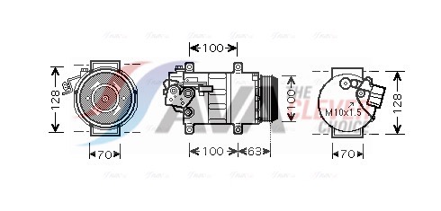 Compressor, air conditioning - MSAK404 AVA QUALITY COOLING
