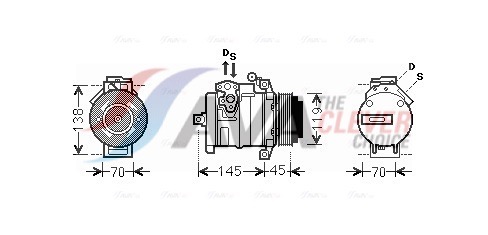 Compressore, Climatizzatore - MSAK530 AVA QUALITY COOLING