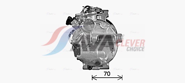 Compressor, air conditioning - MSAK737 AVA QUALITY COOLING