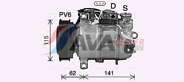 Compressor, air conditioning - MSAK737 AVA QUALITY COOLING