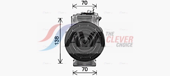 Compressor, air conditioning - MSAK755 AVA QUALITY COOLING