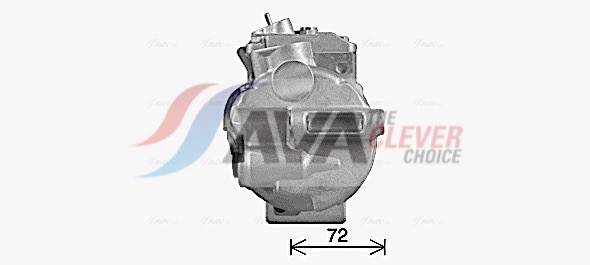 Compressor, air conditioning - MSAK755 AVA QUALITY COOLING