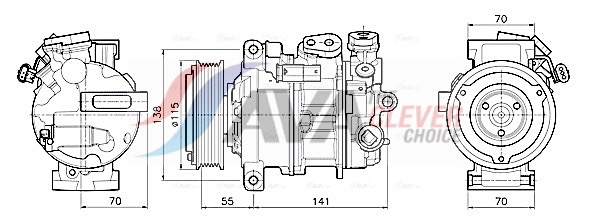 Compressore, Climatizzatore - MSAK786 AVA QUALITY COOLING