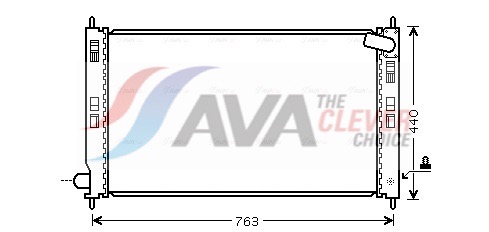 Radiator, engine cooling - MT2201 AVA QUALITY COOLING