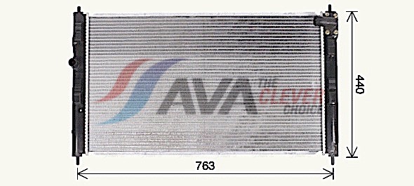 Radiator, engine cooling - MT2275 AVA QUALITY COOLING