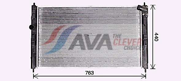 Radiator, engine cooling - MT2276 AVA QUALITY COOLING