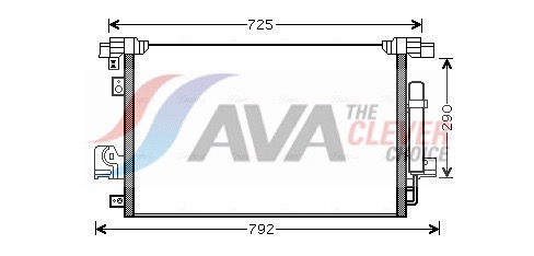 Condenser, air conditioning - MT5210D AVA QUALITY COOLING