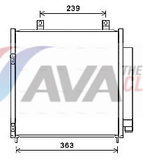 Condenser, air conditioning - MT5251D AVA QUALITY COOLING