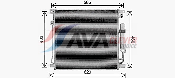 Condenser, air conditioning - MT5285D AVA QUALITY COOLING