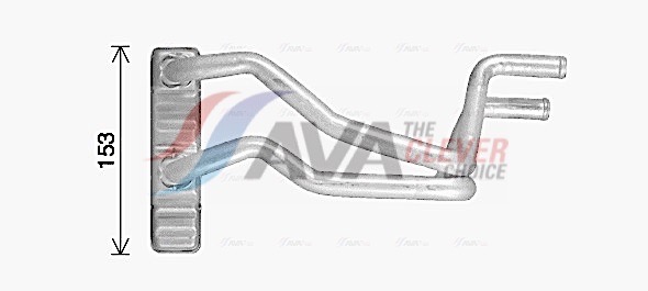 Heat Exchanger, interior heating - MT6287 AVA QUALITY COOLING