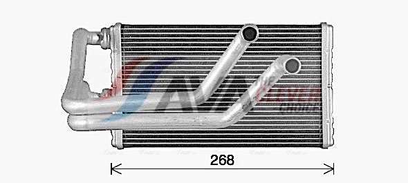 Heat Exchanger, interior heating - MT6287 AVA QUALITY COOLING