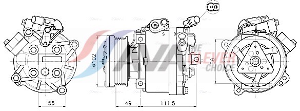 Compressore, Climatizzatore - MTAK294 AVA QUALITY COOLING