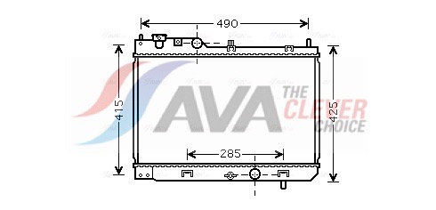 Radiator, engine cooling - MZ2214 AVA QUALITY COOLING