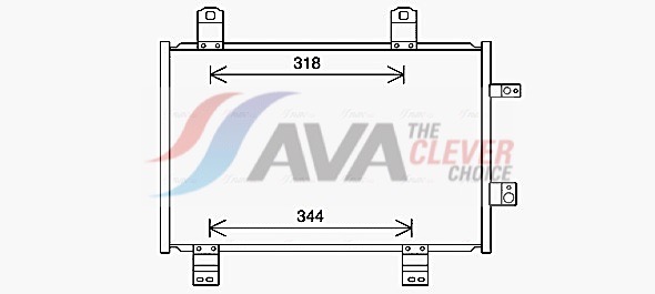 Condenser, air conditioning - MZ5284 AVA QUALITY COOLING