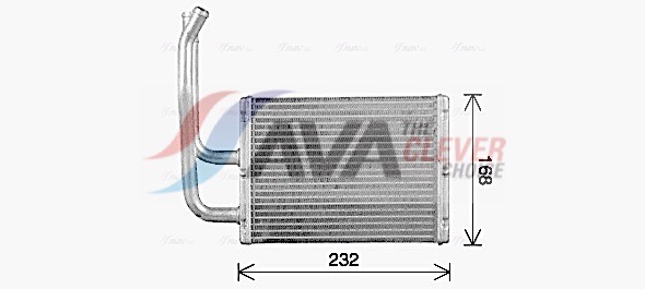 Heat Exchanger, interior heating - MZ6299 AVA QUALITY COOLING