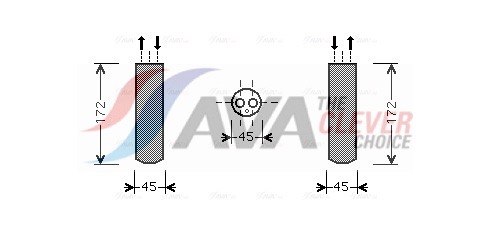 Essiccatore, Climatizzatore - MZD185 AVA QUALITY COOLING