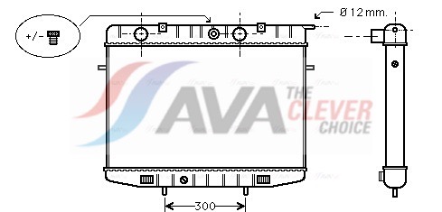 Radiator, engine cooling - OL2175 AVA QUALITY COOLING