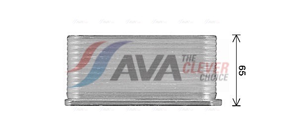 Radiatore olio, Olio motore - OL3710 AVA QUALITY COOLING