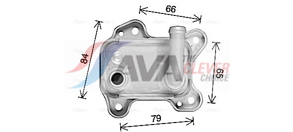 Oil Cooler, engine oil - OL3716 AVA QUALITY COOLING