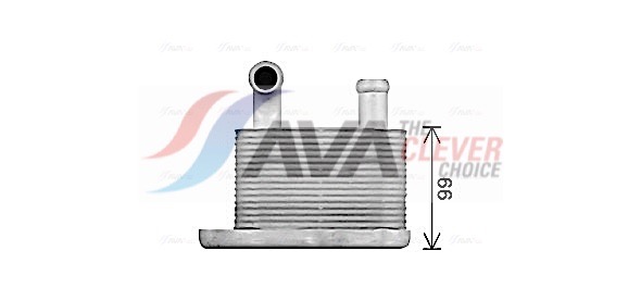 Oil Cooler, engine oil - OL3716 AVA QUALITY COOLING