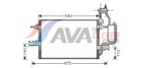 Condenser, air conditioning - OL5349D AVA QUALITY COOLING
