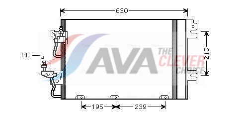 Condensatore, Climatizzatore - OL5366D AVA QUALITY COOLING