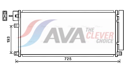 Condenser, air conditioning - OL5634D AVA QUALITY COOLING