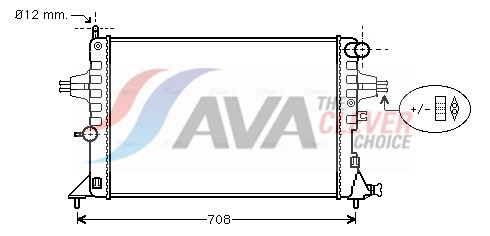 Radiatore, Raffreddamento motore - OLA2296 AVA QUALITY COOLING
