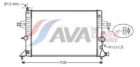 Radiator, engine cooling - OLA2440 AVA QUALITY COOLING